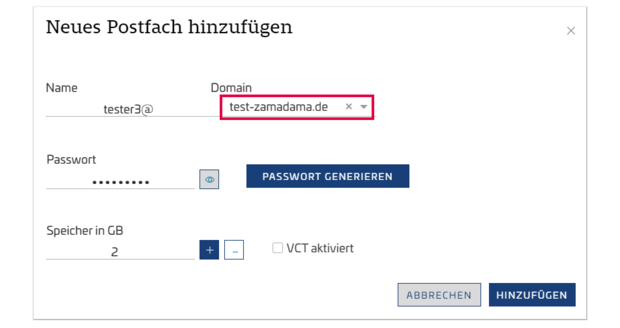 Anleitung zum Hinzufügen weiterer Domains