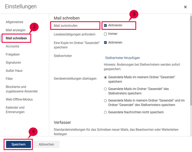 Schritt-für-Schritt-Anleitung zum Zurückrufen einer E-Mail
