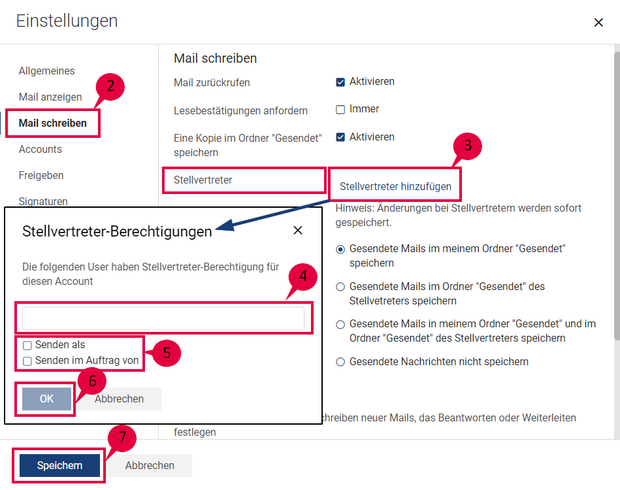 Anleitung zum Hinzufügen eines Delegierten