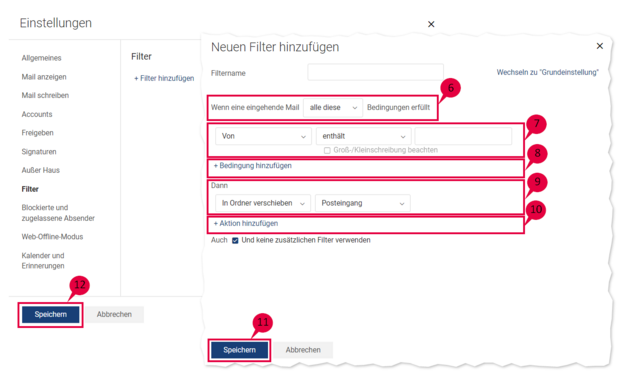 Schritt-für-Schritt-Anleitung zum Erweitern des Filters