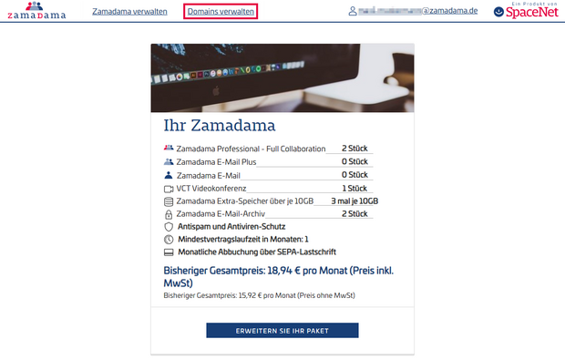 Anleitung zur Verwaltung von Domains