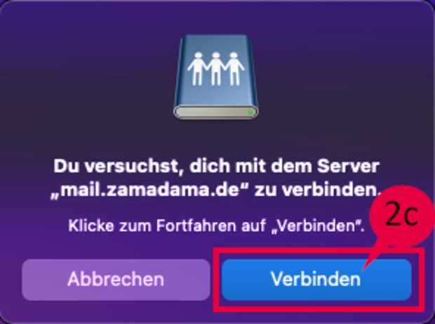 Anleitung zur Verbindung mit dem Server